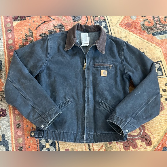 Vintage Carhartt J97 Detroit Jacket YY J97 BLK sz XL (14/16) - Picture 1 of 6